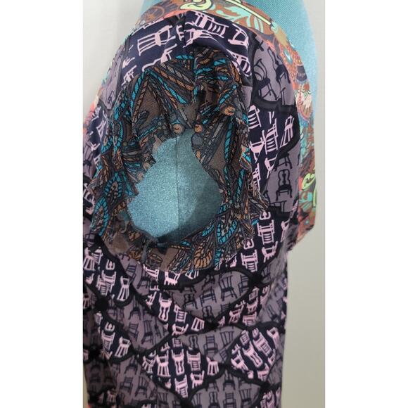 Revolve Maaji Mini Dress Womens Medium Ruffled Abstract Boho Cottagecore Dress - Picture 5 of 8